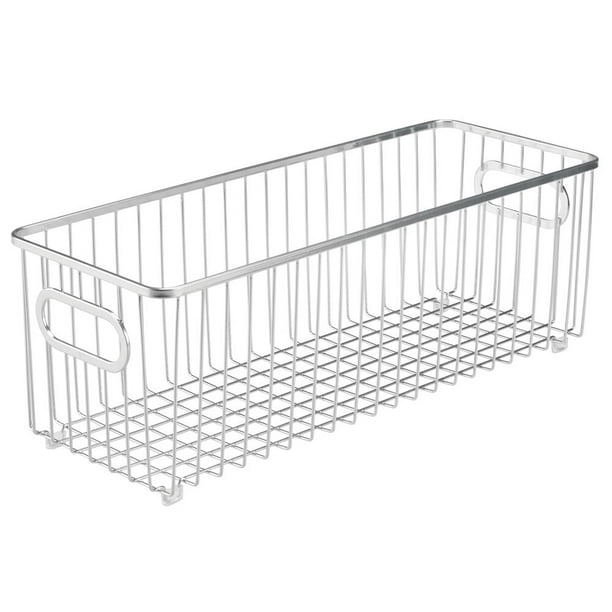 Bedrooms mDesign Deep Metal Bathroom Storage Organizer Basket Bin Vanity Countertops Closets Farmhouse Wire Grid Design Bronze Shelves Under Sinks 2 Pack for Cabinets Bedrooms mDesign Deep Metal Bathroom Storage Organizer Basket Bin Vanity Countertops Closets Farmhouse Wire Grid Design Bronze Shelves Under Sinks 2 Pack for Cabinets